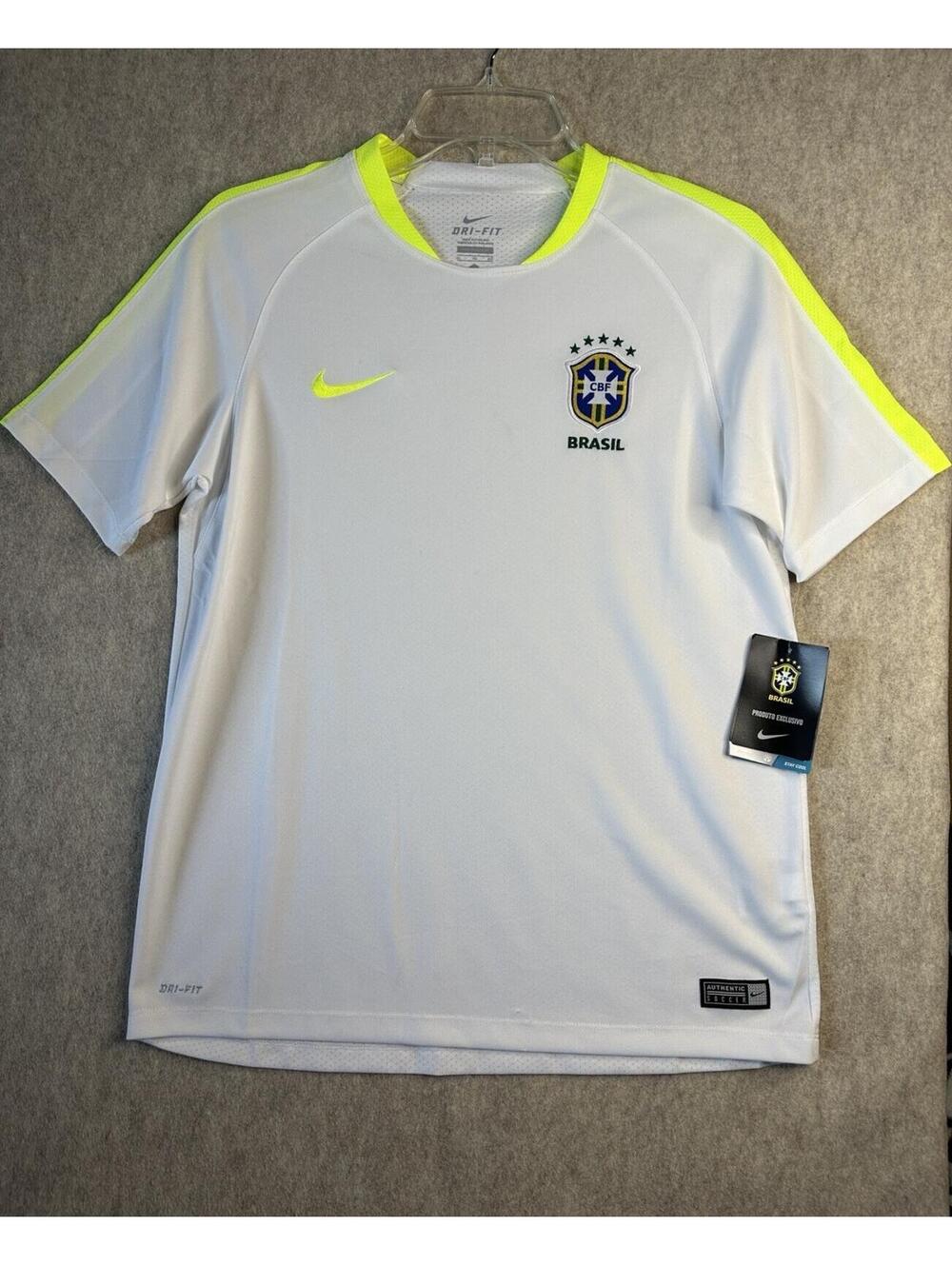Nike Brazil National Team 2018/2019 Practice Jersey Dri-fit Boys XL White